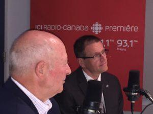 Yves Jodoin et Eric Ashby à Radio-Canada Estrie