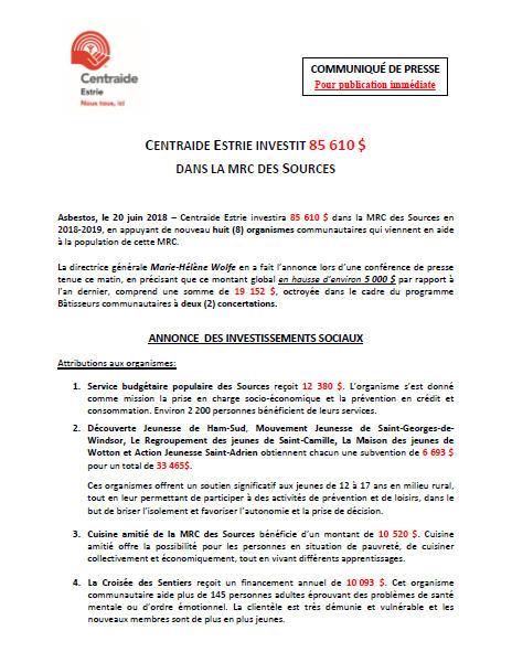 ASBESTOS, MRC DES SOURCES