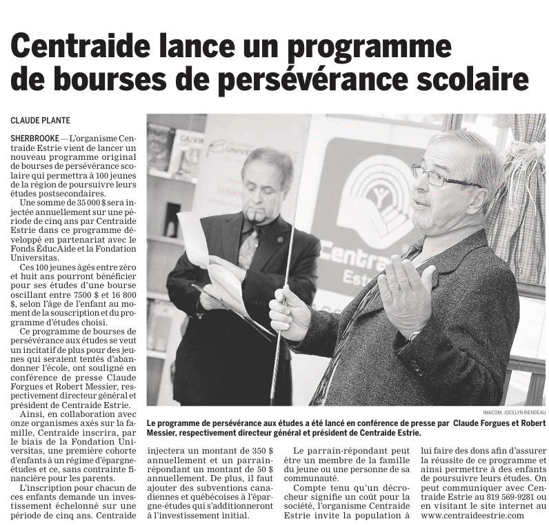 Bourses de persévérance scolaire