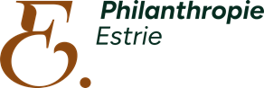 Logo texte vert Philanthropie Estrie